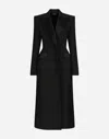 Dolce & Gabbana Wool Gabardine Double-breasted Coat - Women's - Silk/virgin Wool In Black
