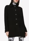 Dolce & Gabbana Single Breasted Coat In Black