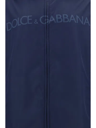 Dolce & Gabbana Double-face Jacket In Blue