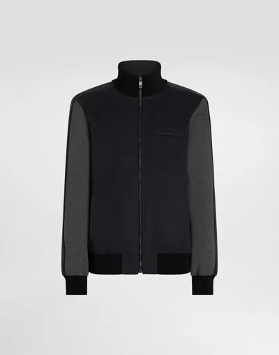 Dolce & Gabbana Double-faced Sweatshirt In Black