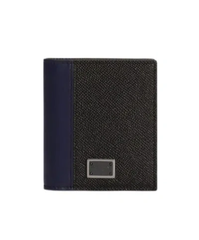 Dolce & Gabbana Double-fold Wallet In Black