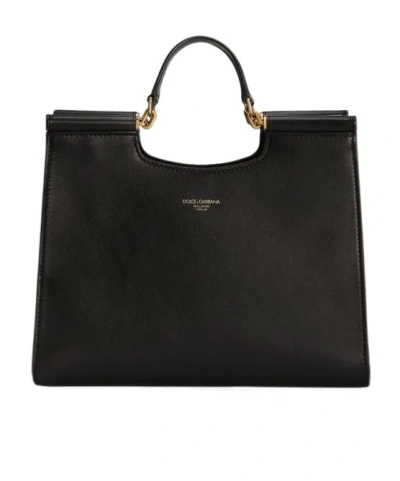 Dolce & Gabbana Double Handle Shoulder Bag In Black