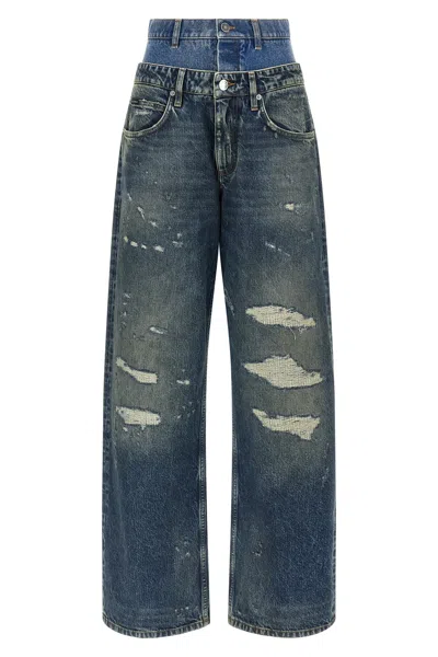 DOLCE & GABBANA DOUBLE LAYER JEANS