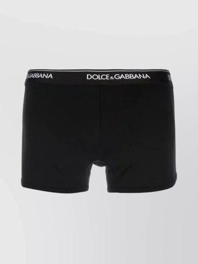Dolce & Gabbana Double Pack Of Regular Boxers In Black