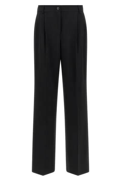 Dolce & Gabbana Double Pinch Pants In Black