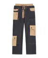 Dolce & Gabbana Double-waist Cargo-pocket Jeans In Black