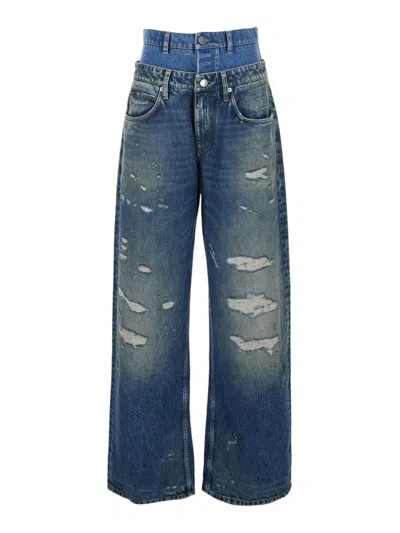 DOLCE & GABBANA DOLCE & GABBANA DOUBLE-WAISTED JEANS