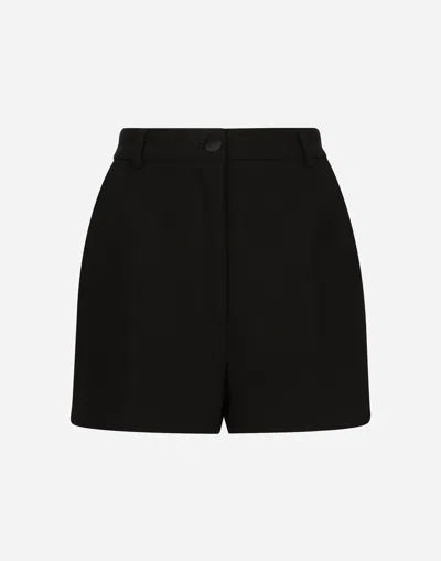 DOLCE & GABBANA DOUBLE WOOL CREPE SHORTS