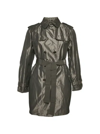 Pre-owned Dolce & Gabbana Double-breasted Belted Coat In Black