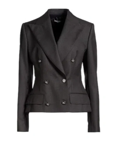 Dolce & Gabbana Doublebreasted Blazer In Black