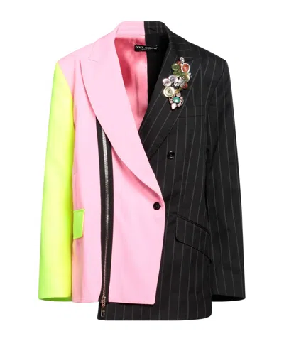 Dolce & Gabbana Double-breasted Blazer In Black