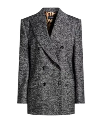 Dolce & Gabbana Doublebreasted Blazer In Black