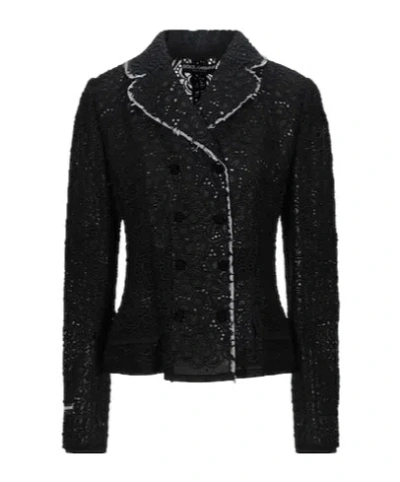 Dolce & Gabbana Doublebreasted Blazer In Black