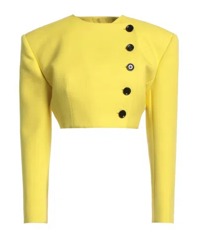 Dolce & Gabbana Double-breasted Blazer In Yellow