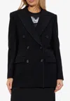 Dolce & Gabbana Double-breasted Buttoned Jacket In Black