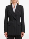 Dolce & Gabbana Pinstriped Wool Double-breasted Jacket In Multi