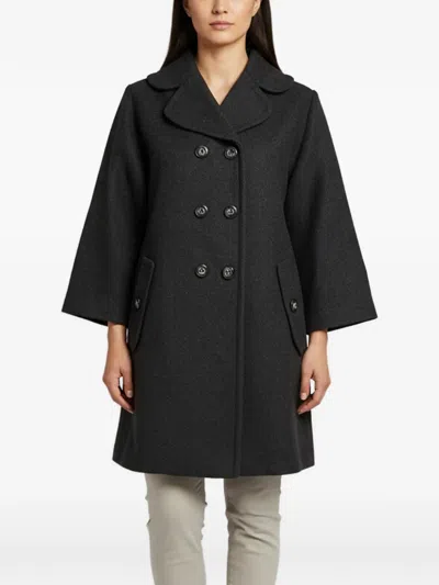 Pre-owned Dolce & Gabbana Double-breasted Coat In Black