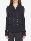 Dolce & Gabbana Doublebreasted Jacket In Wool Cloth In Blue