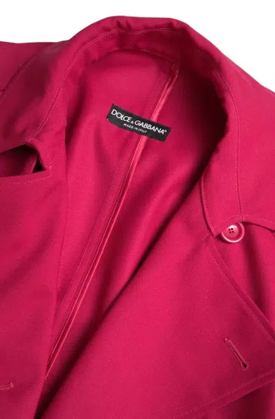 Dolce & Gabbana Double-breasted Virgin Wool Blazer In Pink