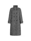 Dolce & Gabbana Double-breasted Flecked Wool-blend Jacket With Leopard Print Lining In Red
