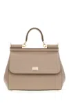 Dolce & Gabbana Structured Top Handle Handbag With Gold-tone Hardware
