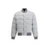 Dolce & Gabbana Reversible Flannel Outerwear Bomber Jackets Grey