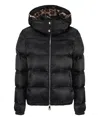 Dolce & Gabbana Monogram-jacquard Puffer Jacket In Black