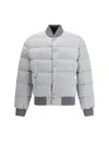 Dolce & Gabbana Reversible Flannel Outerwear Bomber Jackets Grey In Gray