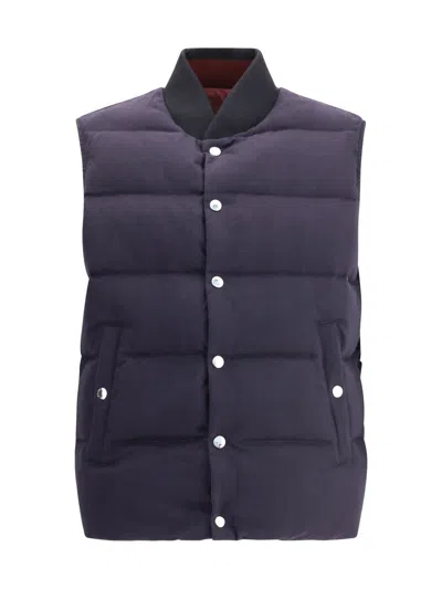 Dolce & Gabbana Down Jackets In Blue