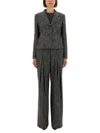 Dolce & Gabbana Wool Trousers With Back Pocket And Pleated Design In Gray