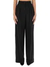 Dolce & Gabbana Pinstripe Virgin Wool Straight Pants In Multicolour