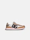 DOLCE & GABBANA 'DRAGON' BEIGE SUEDE BLEND SNEAKERS