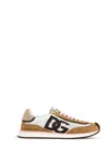 Dolce & Gabbana White Calf Leather Sneakers. Brown Calf Leather Sneakers In Bianco/cacao (beige)
