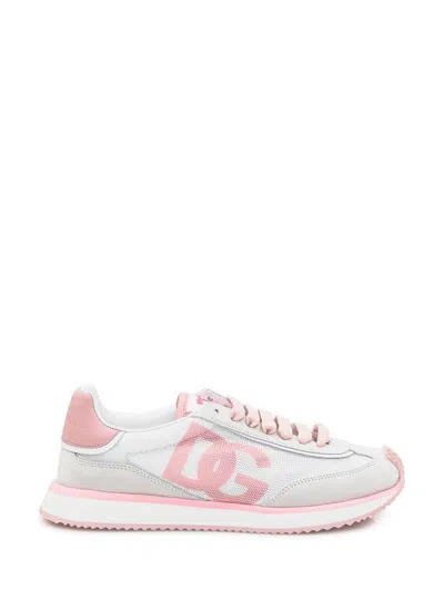 Dolce & Gabbana Aria Dg Runner Sneakers In Pink