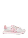 Dolce & Gabbana Canvas And Suede Sneakers In Pink