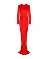 Dolce & Gabbana Dress With Drape In Red