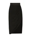 Dolce & Gabbana Draped Asymmetric Miniskirt In Black