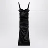 Dolce & Gabbana Draped Brassiere Midi Dress