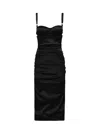 Dolce & Gabbana Silk Blend Dress Spaghetti Straps