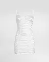 Dolce & Gabbana Knee Length Dress Adjustable Straps In White