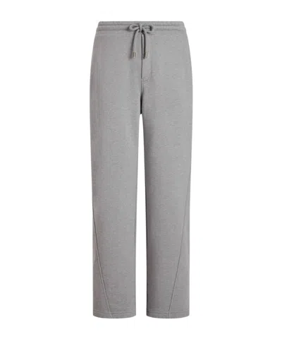 Dolce & Gabbana Drawstring Athletic Pants In Gray
