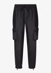 Dolce & Gabbana Drawstring-waist Track Trousers In Blue