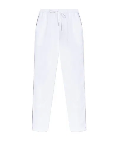 Dolce & Gabbana Drawstring Casual Pants In White