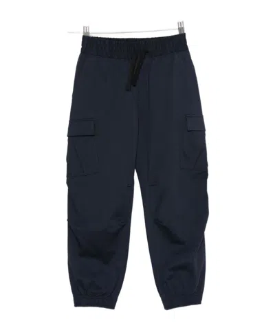 Dolce & Gabbana Drawstring Casual Pants In Blue