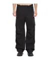 Dolce & Gabbana Adjustable Waistband Cargo Pants With Drawstring In Black