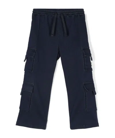 Dolce & Gabbana Drawstring Casual Pants In Black
