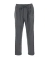 Dolce & Gabbana Trousers Tailored Herringbone Pattern In Gray