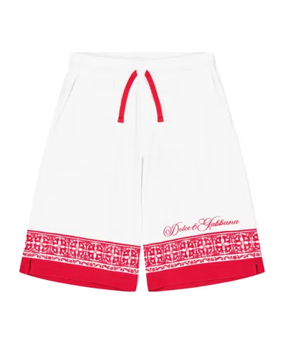 Dolce & Gabbana Drawstring Casual Shorts In White