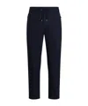 Dolce & Gabbana Stretch Cotton Gabardine Jogging Trousers In Blue