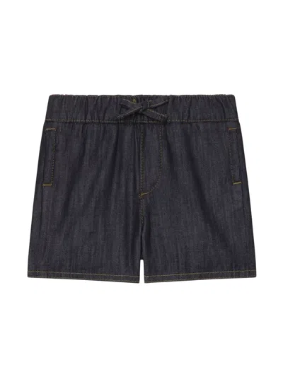 Dolce & Gabbana Babies' Drawstring-fastening Cotton Shorts In Blue